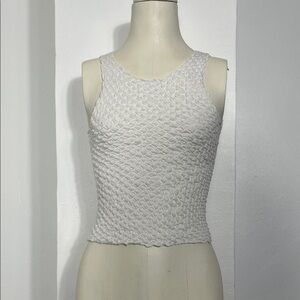 FP Movement by Free People Textured White Tank Top